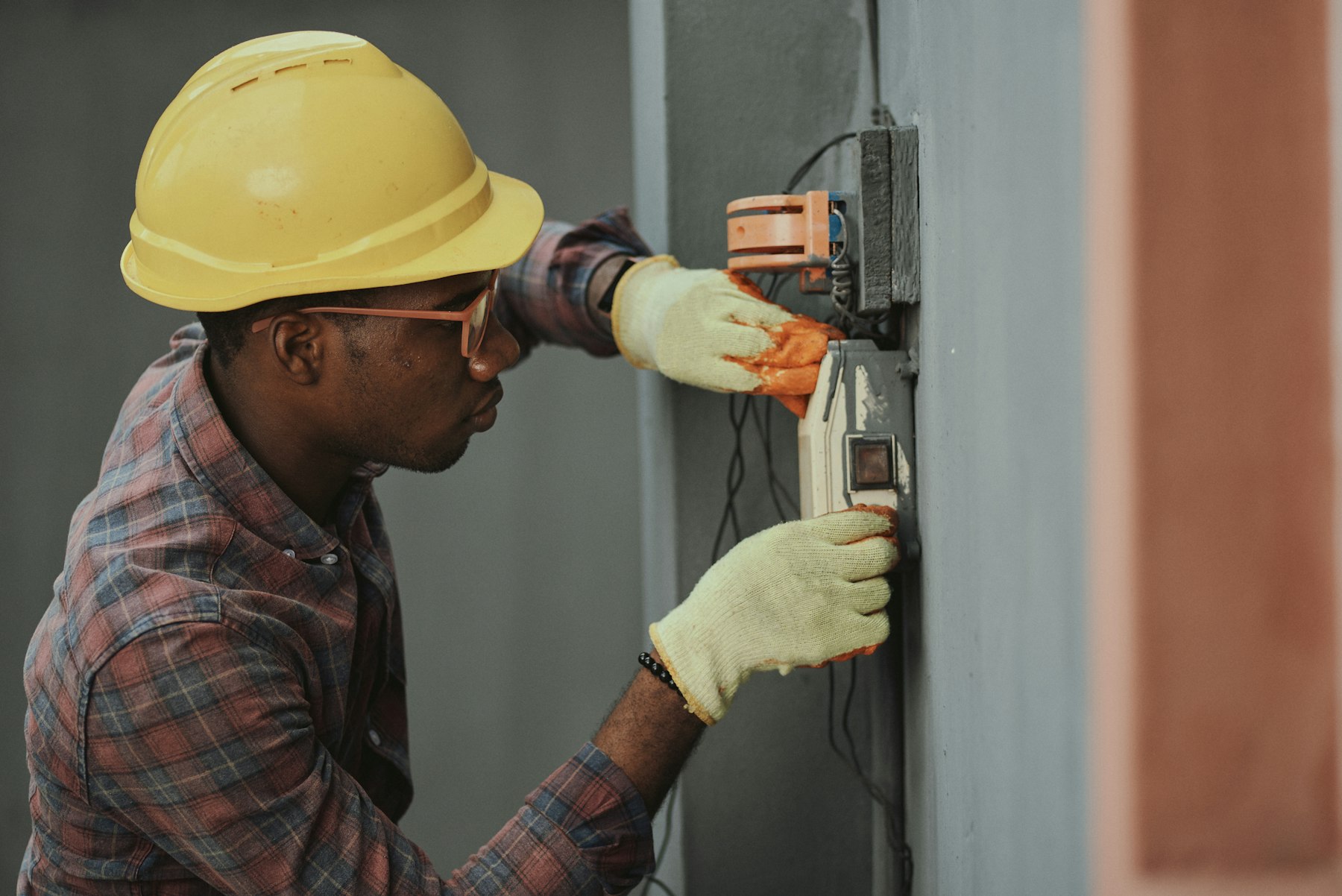 Hartley & Sons engineer working on a consumer unit